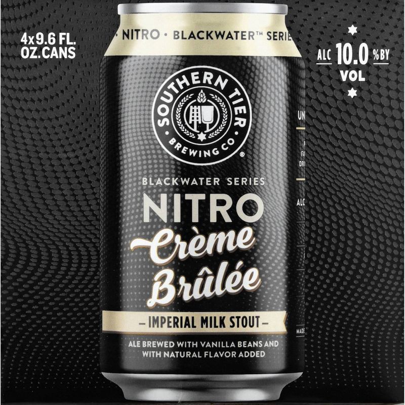 slide 5 of 5, Southern Tier Brewing Company Southern Tier Black Water Nitro Creme Brulee Imperial Milk Stout- 4pk/9.6 fl oz Cans, 4 ct, 9.6 fl oz