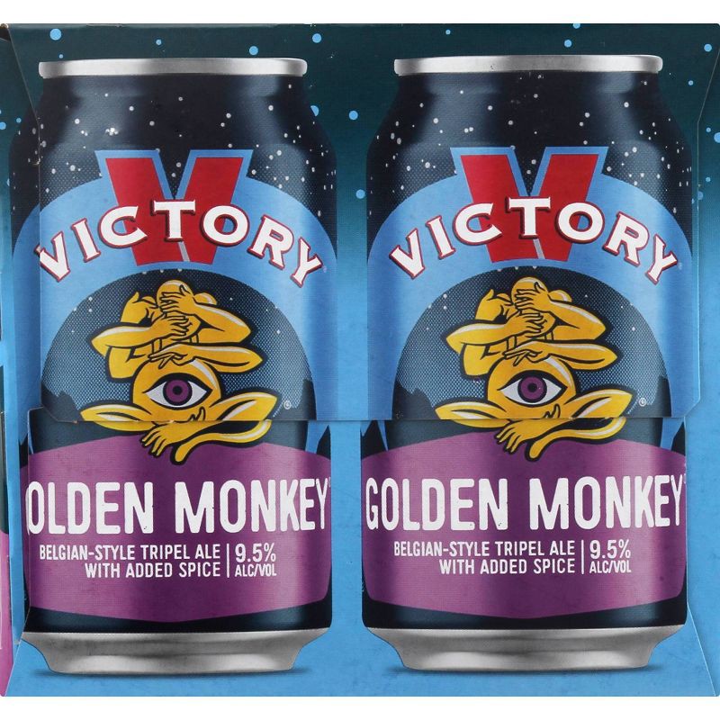 slide 3 of 5, Victory Brewing Company Victory Golden Monkey Belgian-Style Tripel Ale Beer - 6pk/12 fl oz Cans, 6 ct; 12 fl oz