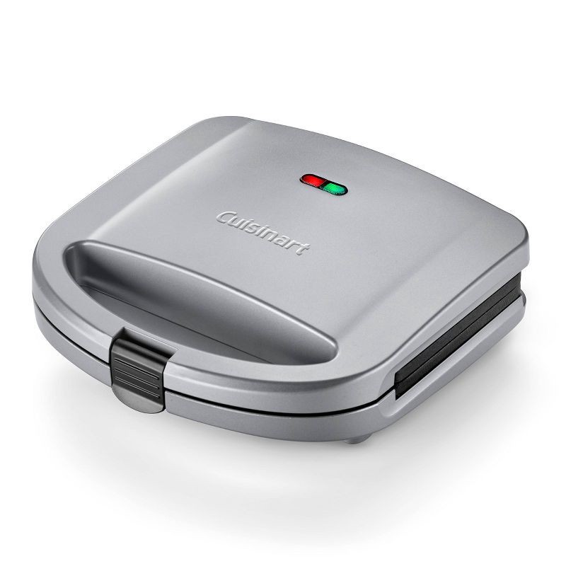 slide 3 of 5, Cuisinart Sandwich Grill - Silver - WM-SW2N1: Nonstick 4-Cavity Sandwich Maker with Indicator Lights & Locking Lid, 1 ct