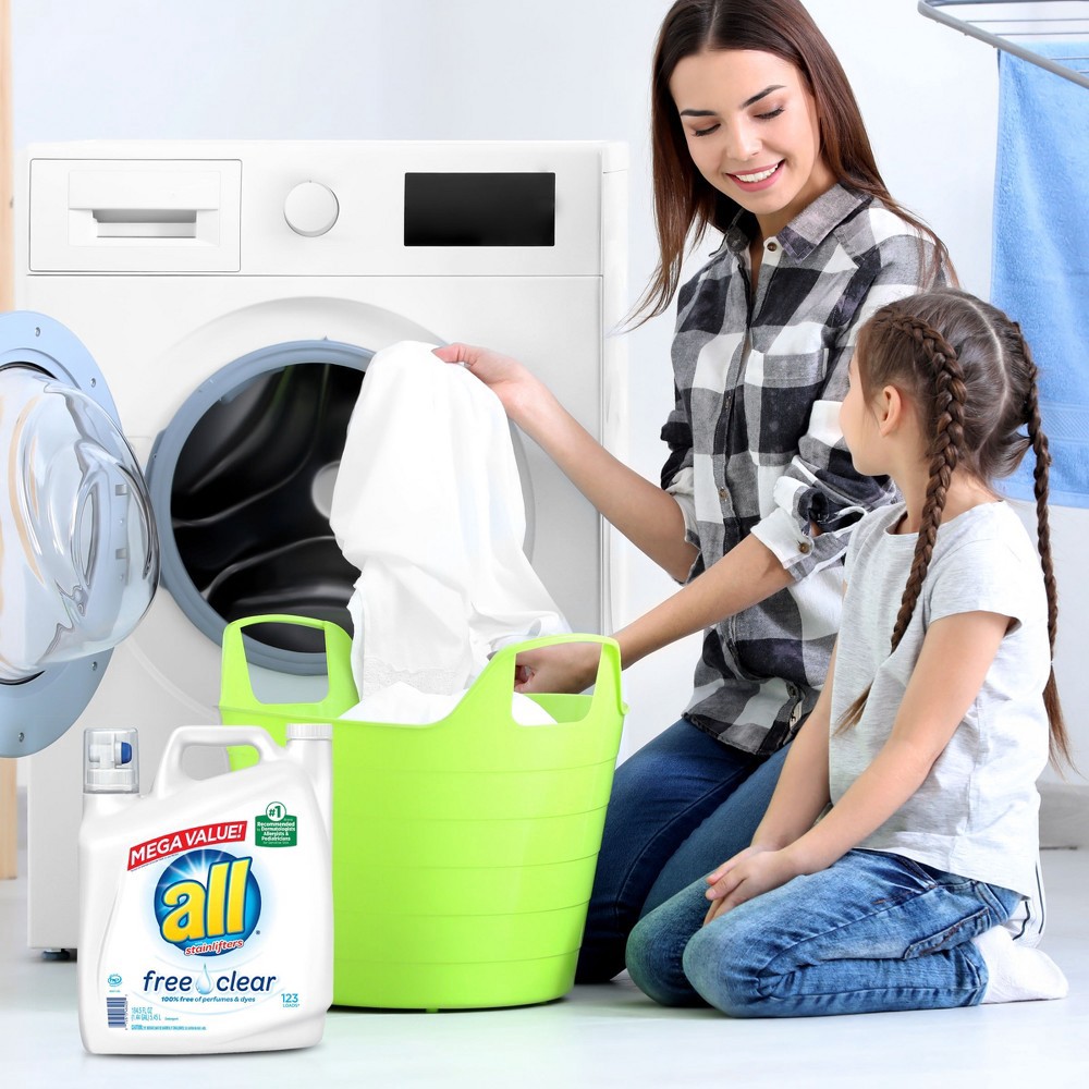 slide 3 of 6, all Liquid Laundry Detergent - Free Clear for Sensitive Skin - 184.5 fl oz, 184.5 fl oz
