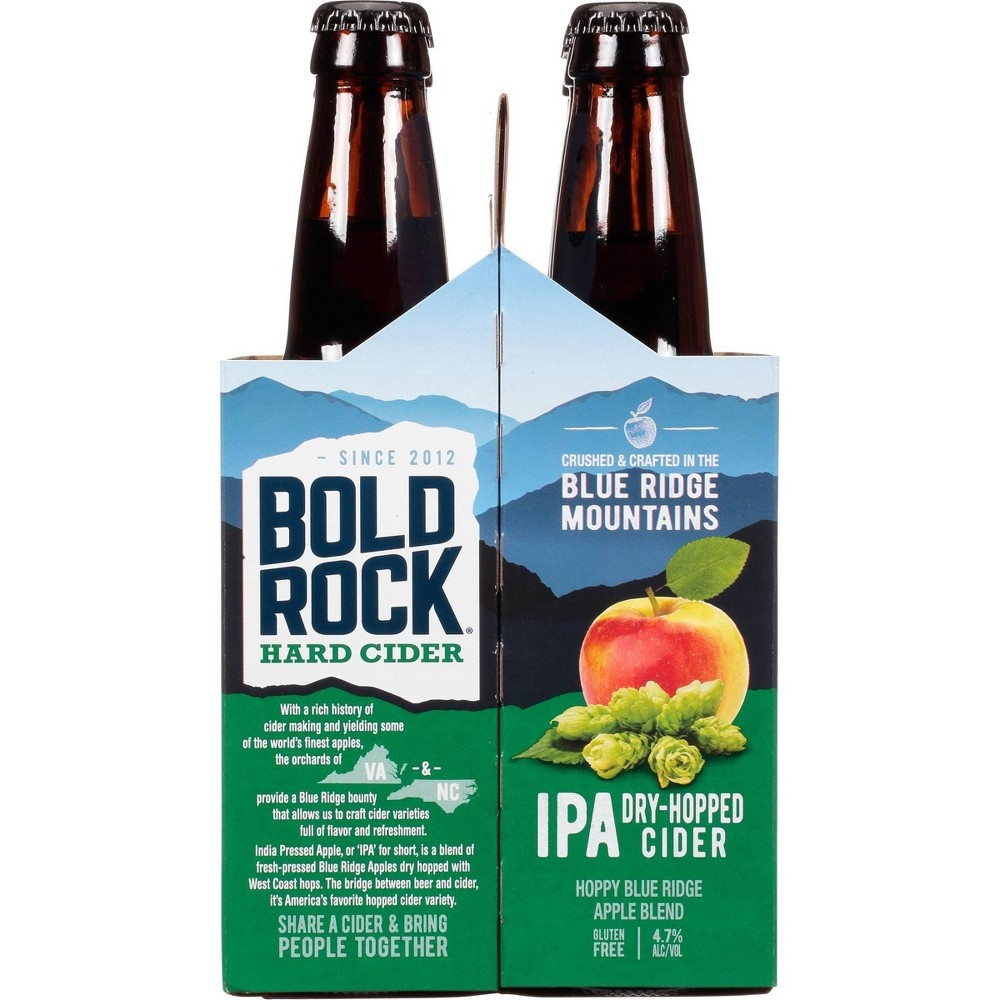 slide 4 of 5, Bold Rock IPA India Pressed Apple Hard Cider - 6pk/12 fl oz Bottles, 6 ct; 12 fl oz