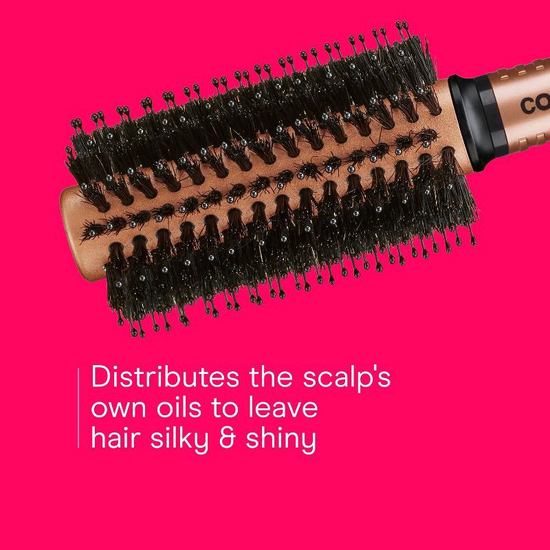 slide 3 of 8, Conair Copper Pro Porcupine Round Hair Brush - Small Barrel - All Hair, 1 ct