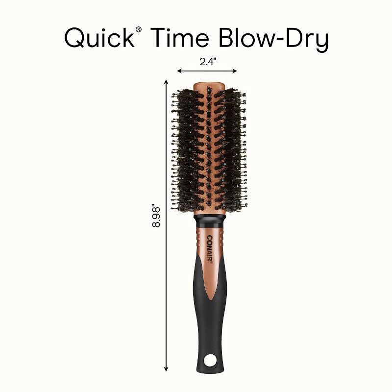 slide 8 of 8, Conair Copper Pro Porcupine Round Hair Brush - Small Barrel - All Hair, 1 ct