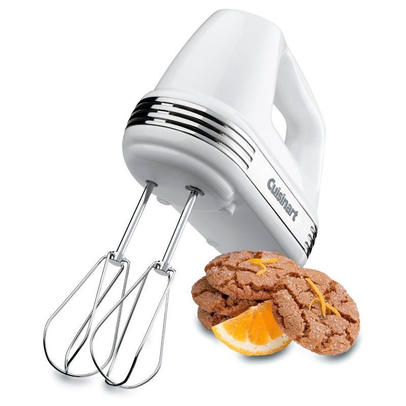 slide 2 of 4, Cuisinart Power Advantage 5-Speed Hand Mixer - White - HM50: Handheld Kitchen Mixer, BPA-Free, Soft Start, Dishwasher-Safe, 1 ct