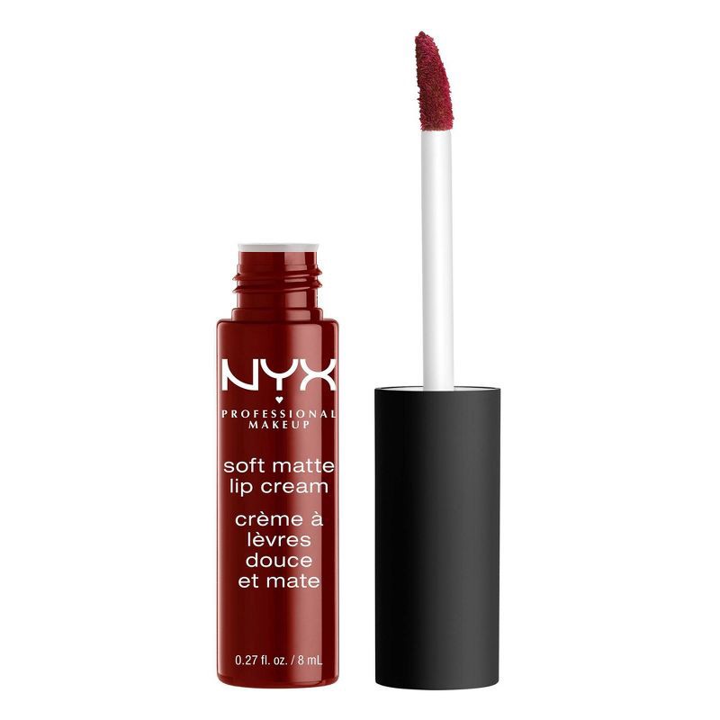 slide 1 of 4, NYX Professional Makeup Soft Matte Lip Cream Lightweight Liquid Lipstick - Madrid - 0.27 fl oz, 0.27 fl oz