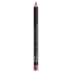 NYX Professional Makeup Suede Matte Velvet Smooth Lip Liner - Vegan Formula - Whipped Caviar - 0.035oz