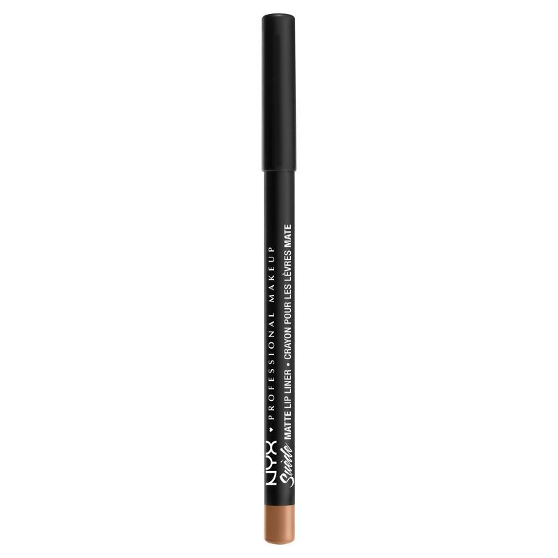 slide 1 of 6, NYX Professional Makeup Suede Matte Velvet Smooth Lip Liner - Vegan Formula - London - 0.035oz, 0.035 oz