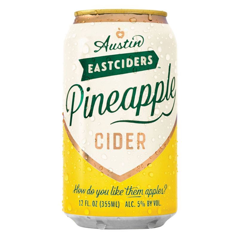 slide 2 of 3, Austin Eastciders Pineapple Hard Cider - 6pk/12 fl oz Cans, 6 ct; 12 fl oz