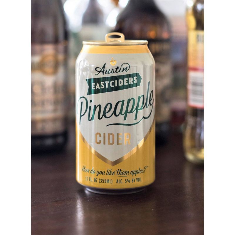 slide 3 of 3, Austin Eastciders Pineapple Hard Cider - 6pk/12 fl oz Cans, 6 ct; 12 fl oz