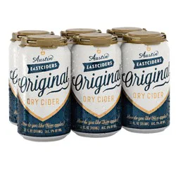 Austin Eastciders Original Dry Hard Cider - 6pk/12 fl oz Cans