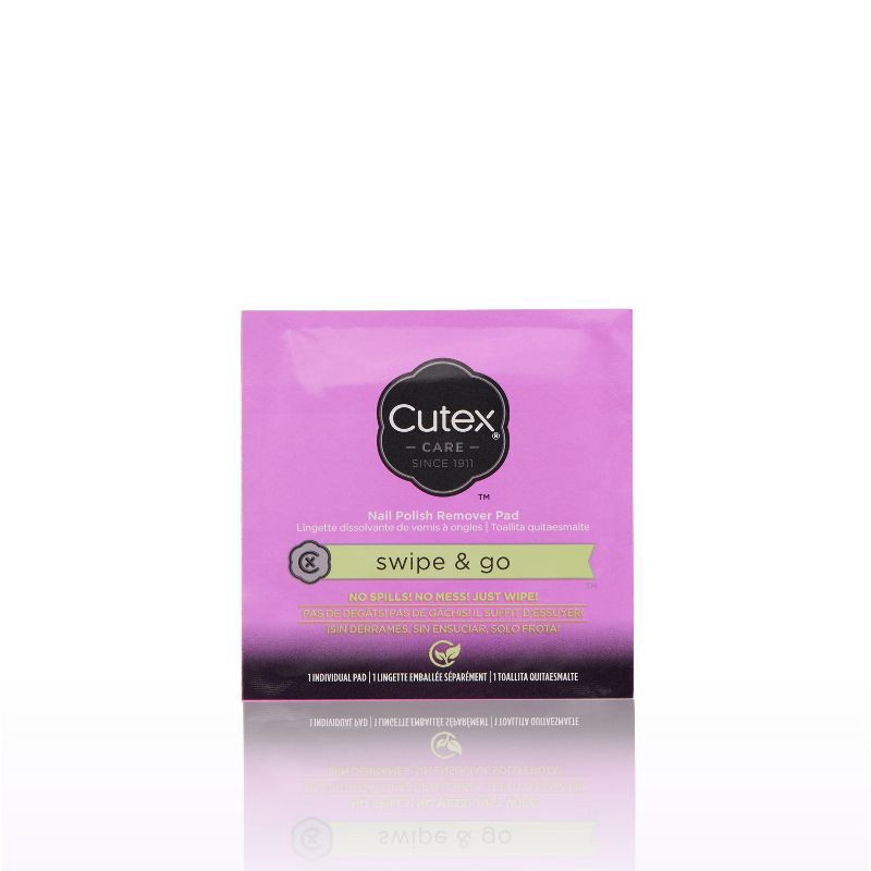 slide 2 of 8, Cutex Swipe and Go Nail Polish Remover Pads - 10ct, 10 ct