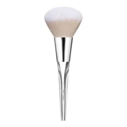 e.l.f. Precision Powder Brush: Nylon Bristles, Plastic & Wood Handle, Face Brush, Synthetic, Paraben-Free, Vegan