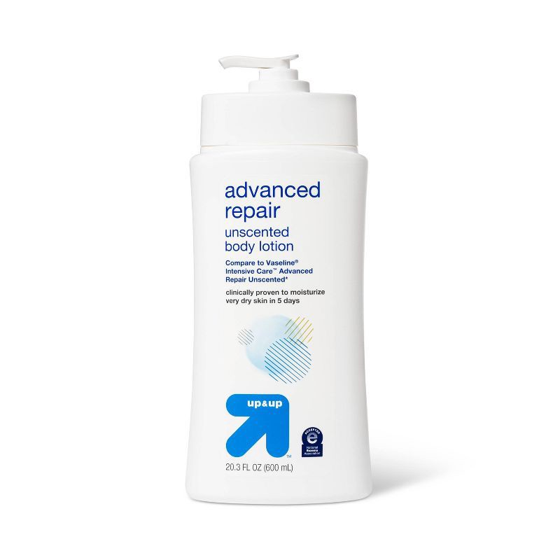 slide 1 of 4, Advanced Repair Lotion Unscented - 20.3 fl oz - up&up™, 20.3 fl oz