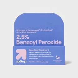 Acne Spot Treatment .75oz - up&up™: Benzoyl Peroxide Cream for Acne-Prone Skin, Face Blemish Solution, Unscented Formula