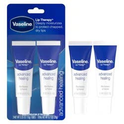 Vaseline Lip Therapy Advanced Healing Moisturizer - 0.7oz/2ct