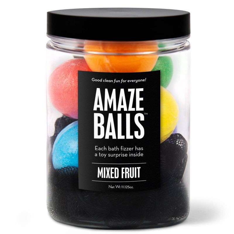 slide 1 of 3, Da Bomb Bath Fizzers Amaze Balls Bath Bomb Jar - 11.125oz, 11.125 oz