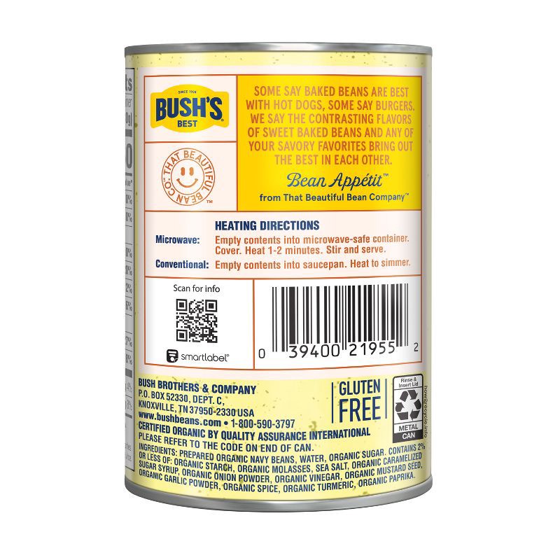 slide 7 of 9, Bush's Organic Baked Beans - 16oz, 16 oz