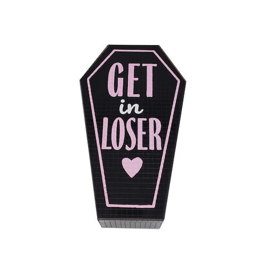 slide 1 of 3, 8" Black Disco Coffin By Ashland, 4.8 in x 7.88 in x 6.75 in