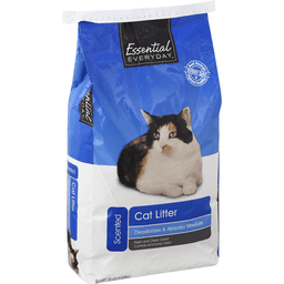 slide 1 of 1, Essential Everyday Cat Litter Scented, 10 lb