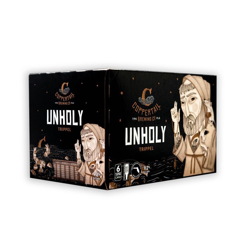 slide 1 of 5, Coppertail Brewing Co. Coppertail Unholy Trippel Beer - 6pk/12 fl oz Cans, 6 ct; 12 fl oz