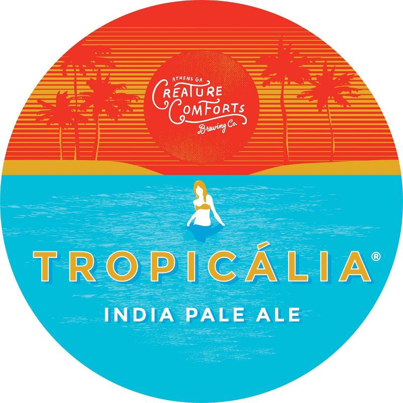 slide 2 of 3, Creature Comforts Brewing Co. Creature Comforts Tropicalia IPA Beer - 6pk/12 fl oz Cans, 6 ct; 12 fl oz