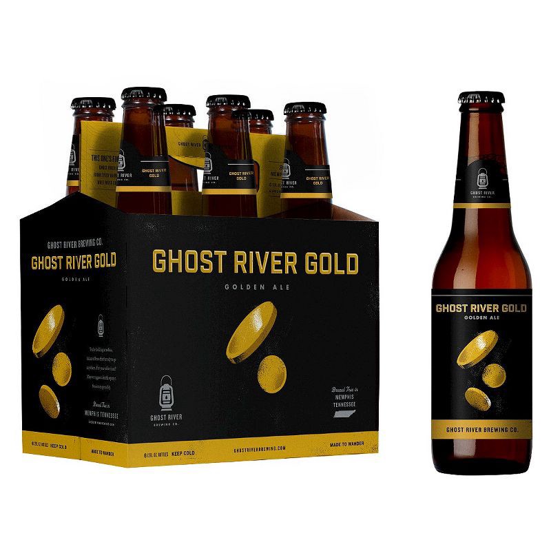 slide 1 of 1, Ghost River Brewing Ghost River Golden Ale Beer - 6pk/12 fl oz Bottles, 6 ct; 12 fl oz