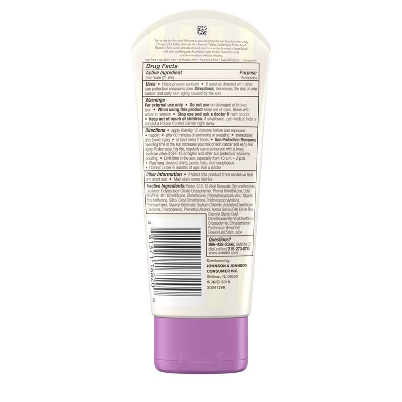 Aveeno zinc hot sale oxide