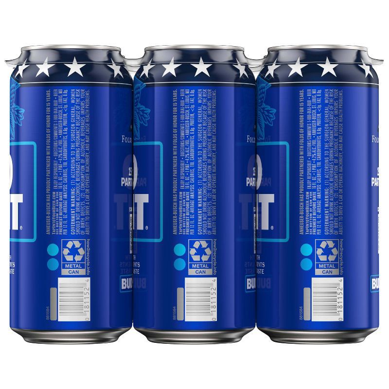 slide 9 of 10, Bud Light American Lager Beer - 6pk/16 fl oz Cans, 6 ct; 16 fl oz