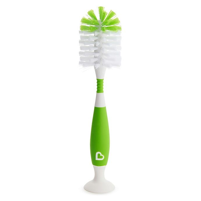 slide 7 of 7, Munchkin Bristle Bottle Brush - Green, 1 ct