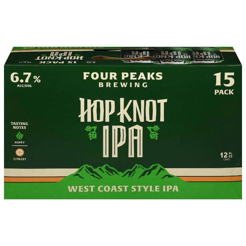 slide 2 of 8, Four Peaks Brewing Company Four Peaks Hop Knot IPA Beer - 15pk/12 fl oz Cans, 15 ct; 12 fl oz