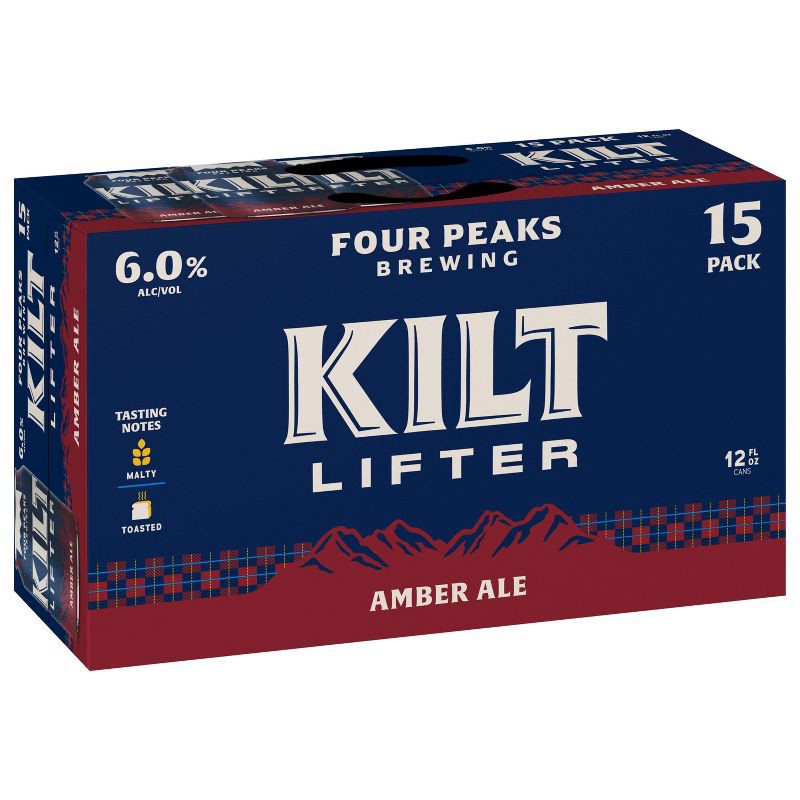 slide 4 of 9, Four Peaks Brewing Company Four Peaks Kilt Lifter Scottish-Style Ale Beer - 15pk/12 fl oz Cans, 15 ct; 12 fl oz