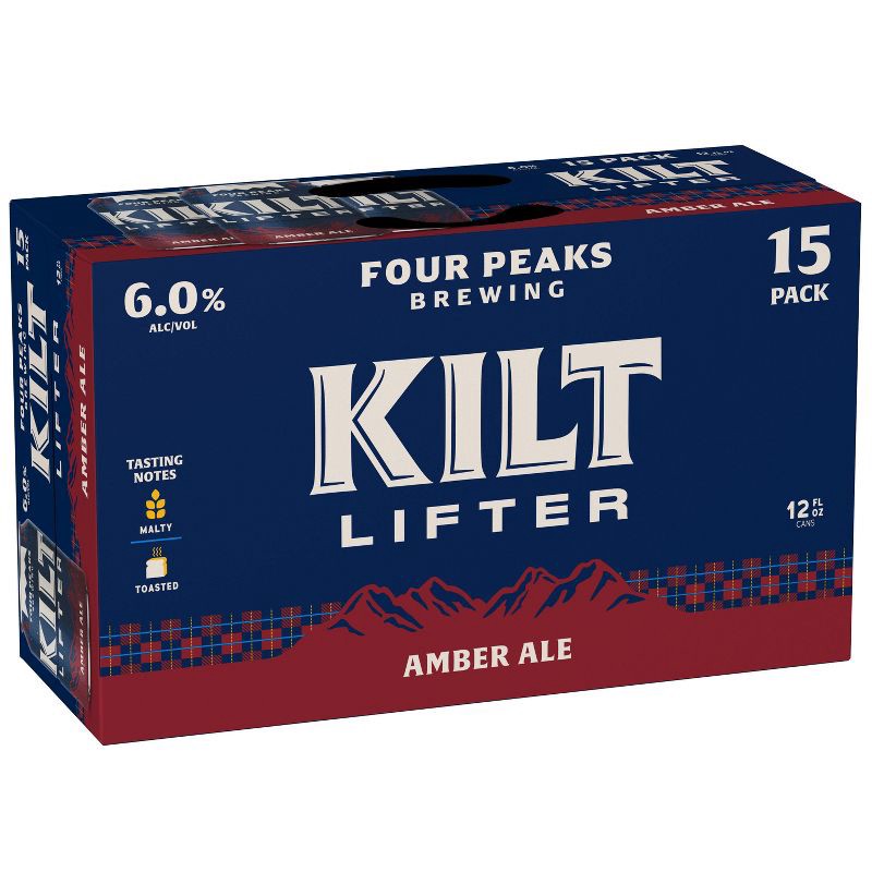 slide 1 of 9, Four Peaks Brewing Company Four Peaks Kilt Lifter Scottish-Style Ale Beer - 15pk/12 fl oz Cans, 15 ct; 12 fl oz