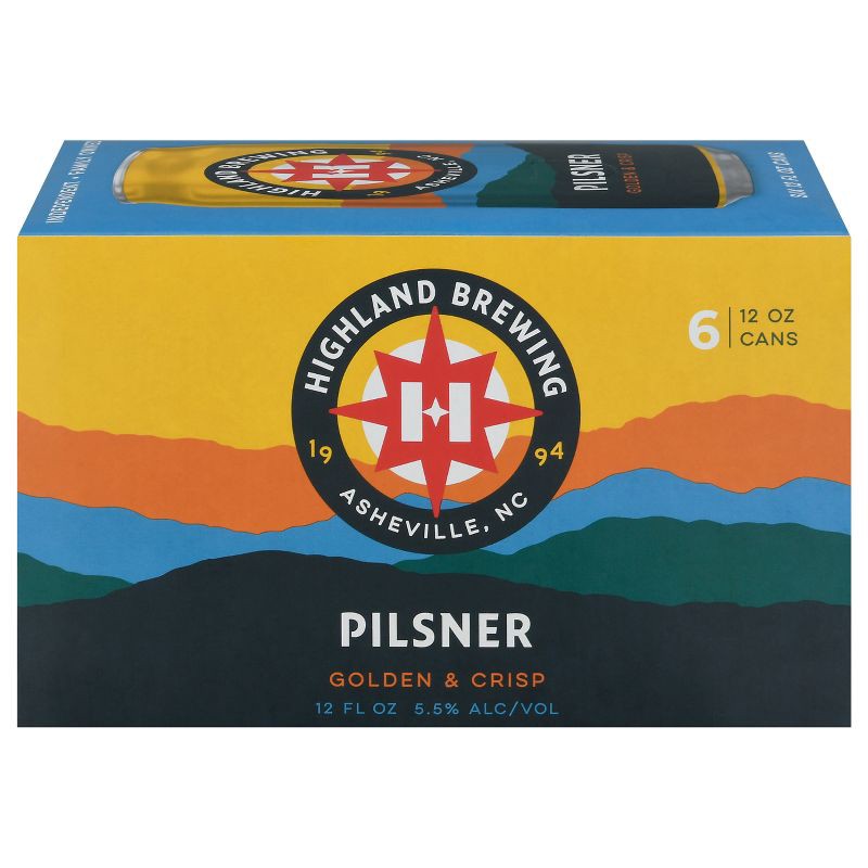 slide 1 of 1, Highland Mist Highland Pilsner Beer - 6pk/12 fl oz Cans, 6 ct; 12 fl oz