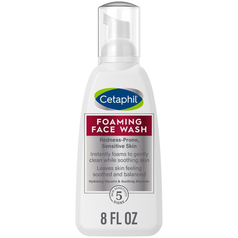 slide 1 of 6, Cetaphil Foaming Face Wash for Redness Prone Skin - 8 fl oz, 8 fl oz