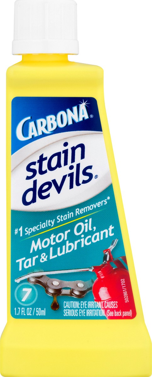 slide 12 of 12, Carbona Stain Devils Stain Remover Motor Oil Tar & Lubricant Bottle - 1.7 Fl. Oz., 1.7 fl oz