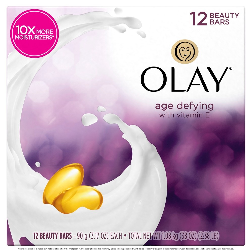 slide 2 of 8, Olay Moisture Outlast Age Defying Beauty Bar Soap, 12 ct, 3.17 oz