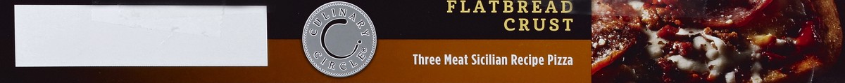 slide 2 of 6, Culinary Circle Three Meat Sicillian Flatbread Pizza, 23.25 oz