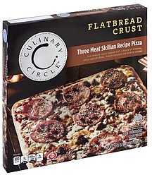 slide 1 of 1, Culinary Circle Three Meat Sicillian Flatbread Pizza, 23.25 oz