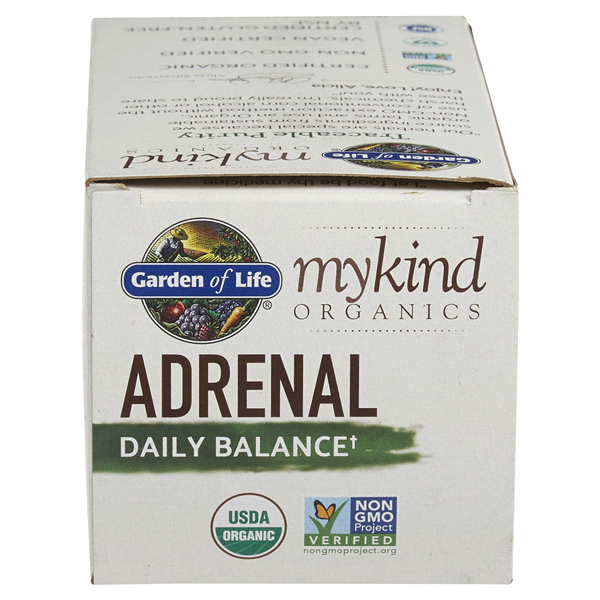 slide 16 of 29, Garden of Life My Kind Organics Adrenal Daily Balance Herbal Supplement, 120 ct