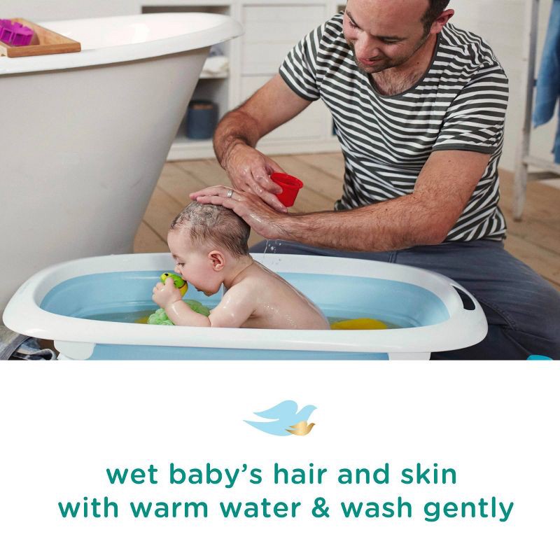 slide 4 of 9, Baby Dove Fragrance Free Moisture Baby Body Wash & Shampoo Hypoallergenic for Eczema-Prone Skin - 20 fl oz, 20 fl oz