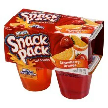 Snack Pack Orange Strawberry Gelatin Cups