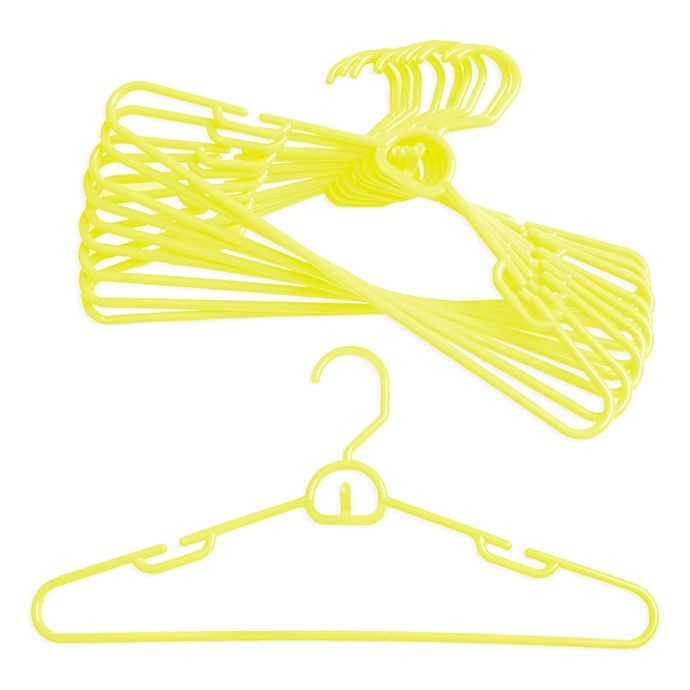 slide 1 of 1, Merrick Attachable Hangers - Yellow, 72 ct