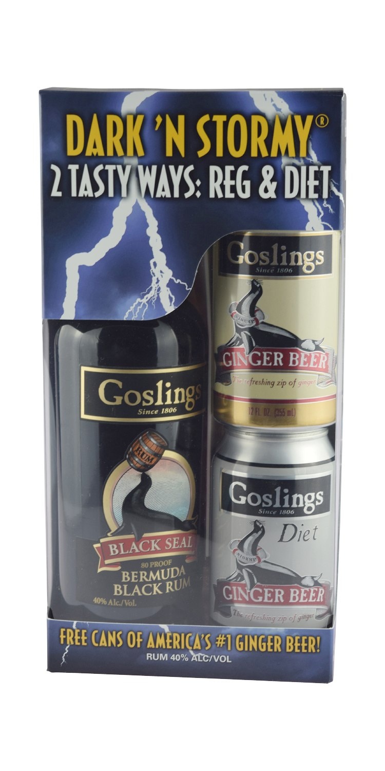 slide 1 of 1, Gosling's Black Seal Rum 750 w/Beer, 750 ml