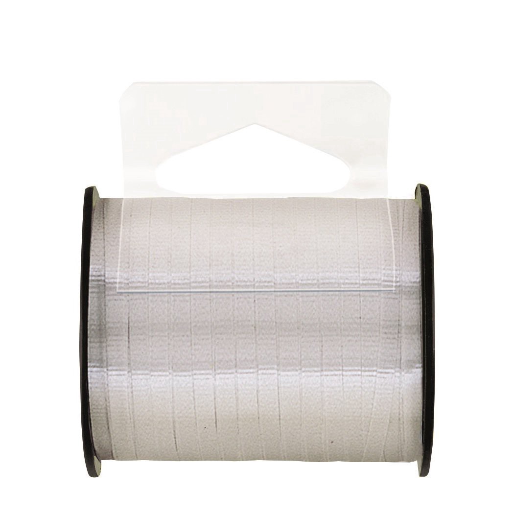 slide 1 of 1, Unique Industries Silver Curling Ribbon, 50 yd
