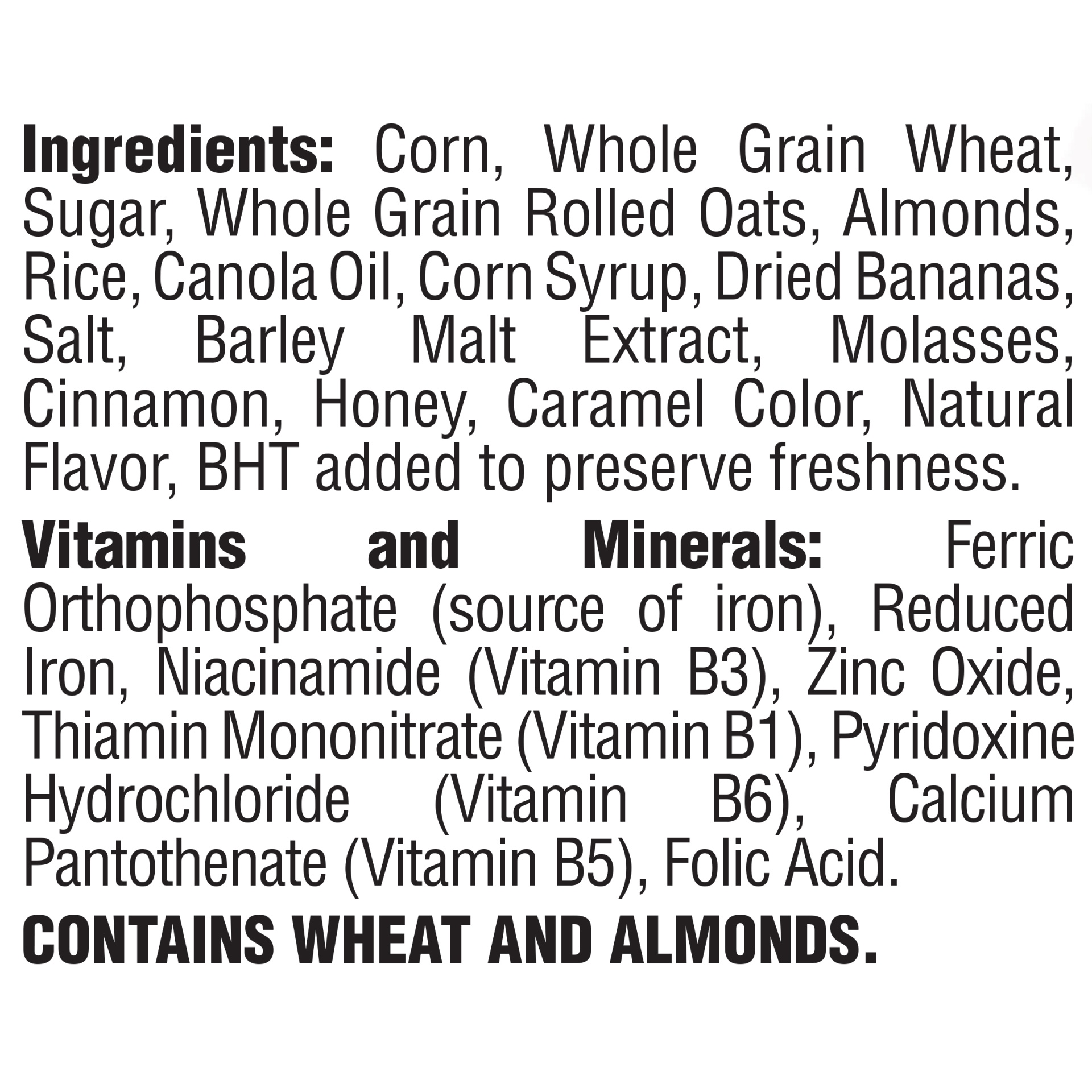 slide 8 of 8, Honey Bunches of Oats Post Honey Bunches of Oats Banana Bunches with Almonds Cereal, 18 oz