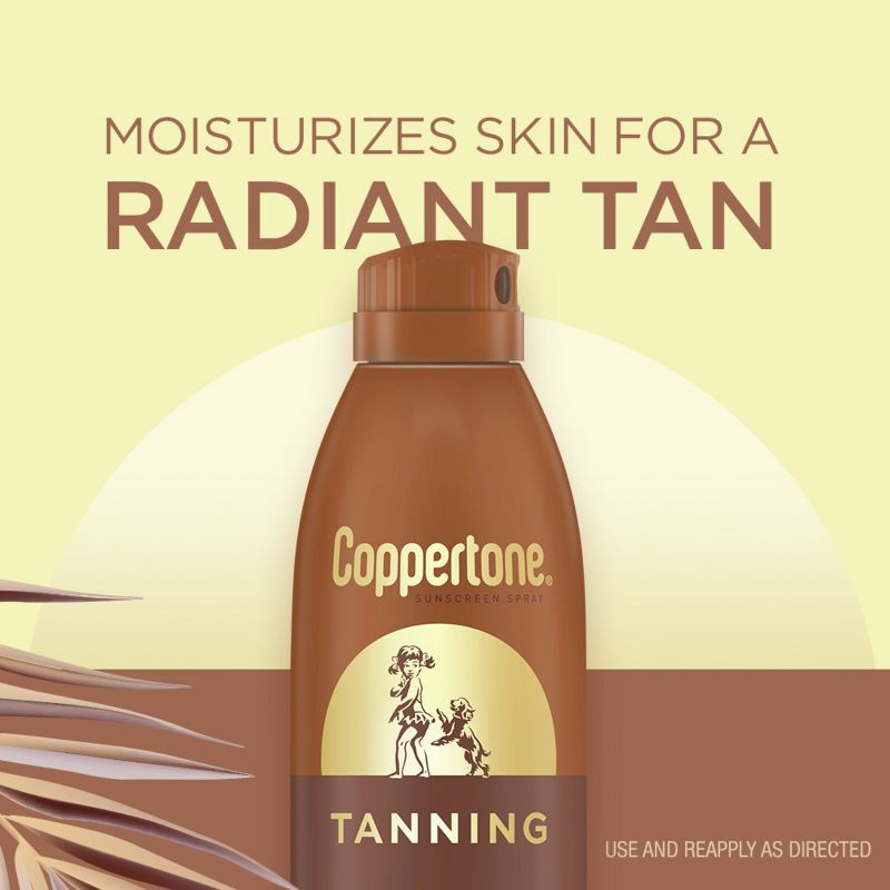 slide 3 of 15, Coppertone Tanning Sunscreen Spray - Water Resistant Spray Sunscreen - SPF 15 - 5.5oz, 5 x 5.5 oz