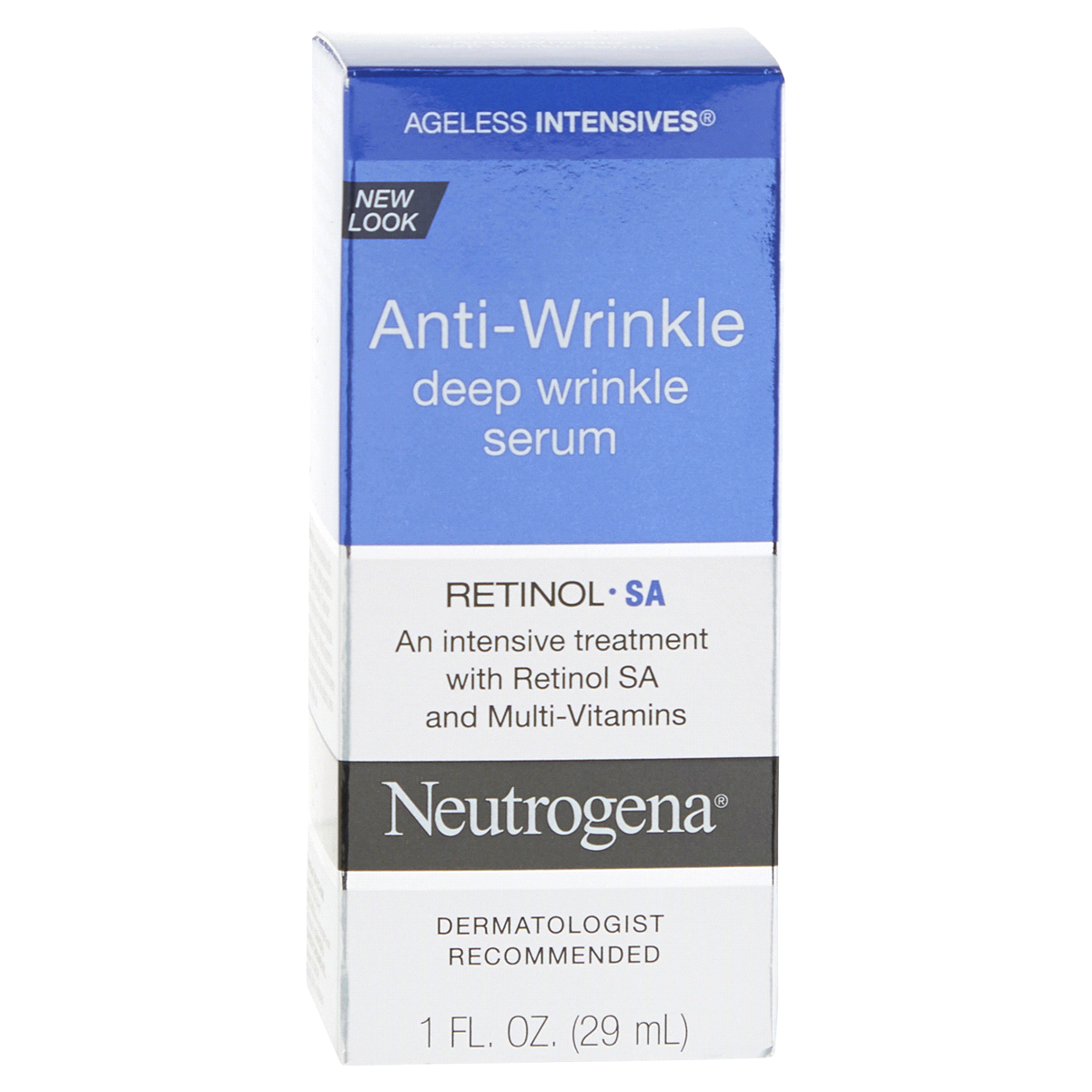 slide 1 of 3, Neutrogena Ageless Intensives Anti-Wrinkle Deep Wrinkle Serum, 1 oz