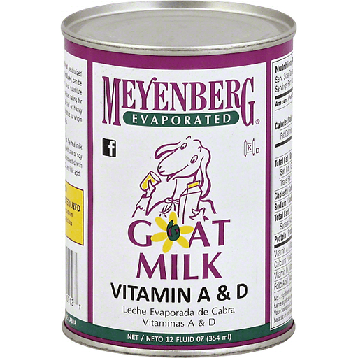 slide 2 of 2, Meyenberg Evaporated Goat Milk Vitamin D, 12 oz