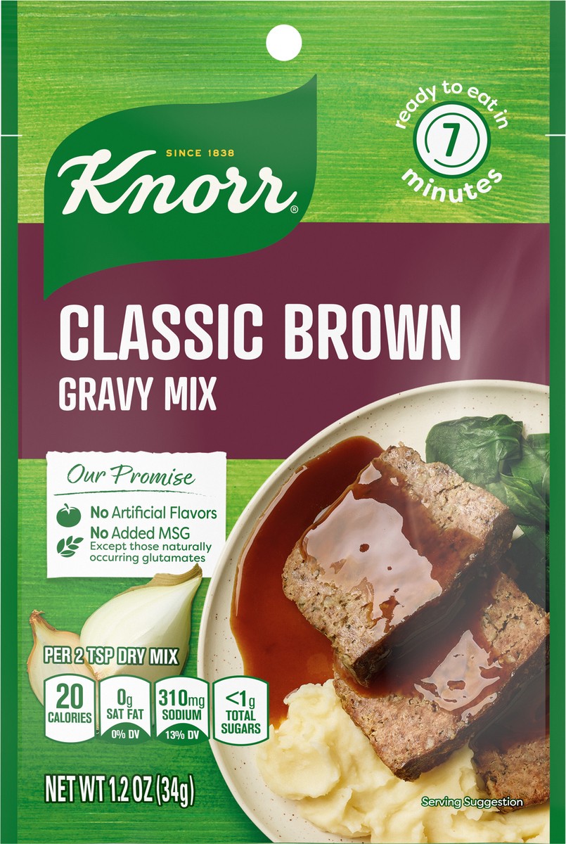 slide 3 of 3, Knorr Gravy Mix Classic Brown, 1.2 oz, 