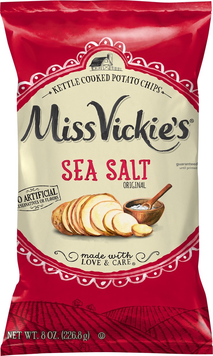 slide 3 of 8, Miss Vickie's Potato Chips, 8 oz